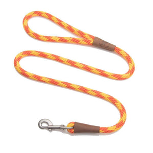 Darrahopens Pet Care > Dog Supplies Mendota Clip Leash Small - lengths 3/8in x 6ft(10mm x1.8m) Made in the USA - Diamond - Amber