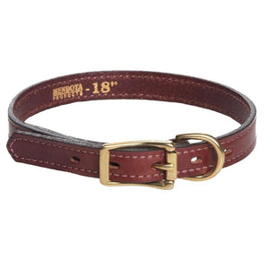 Darrahopens Pet Care > Dog Supplies Mendota Leather Narrow width Dog Collar  3/4