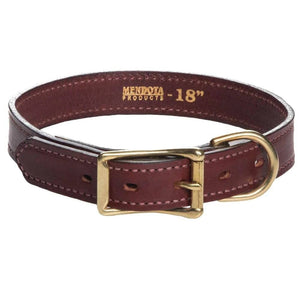 Darrahopens Pet Care > Dog Supplies Mendota Leather Wide width Dog Collar 1