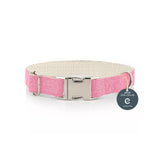 Darrahopens Pet Care > Dog Supplies Natural Hemp & Cotton Dog Collar (Pretty Pink)