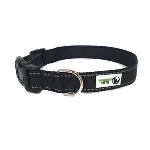 Darrahopens Pet Care > Dog Supplies Nylon w/Reflective Stitching Dog Collar Small Black