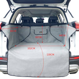 Darrahopens Pet Care > Dog Supplies Ondoing Grey Dog Car Boot Cover SUV Liner Trunk Rear Cargo Hammock Waterproof Protector