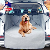 Darrahopens Pet Care > Dog Supplies Ondoing Grey Dog Car Boot Cover SUV Liner Trunk Rear Cargo Hammock Waterproof Protector