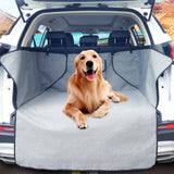 Darrahopens Pet Care > Dog Supplies Ondoing Grey Dog Car Boot Cover SUV Liner Trunk Rear Cargo Hammock Waterproof Protector