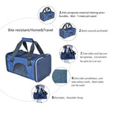 Darrahopens Pet Care > Dog Supplies Ondoing Portable Pet Carrier Tote Travel Bag Kennel Soft Dog Crate Cage Indoor Outdoor