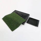 darrahopens Pet Care > Dog Supplies Paw Mate Pet Dog Potty Tray Training Toilet 63cm x 50cm + 1 Grass Mat