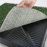 darrahopens Pet Care > Dog Supplies Paw Mate Pet Dog Potty Tray Training Toilet 63cm x 50cm + 1 Grass Mat