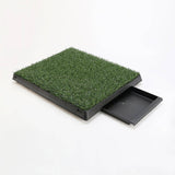 darrahopens Pet Care > Dog Supplies Paw Mate Pet Dog Potty Tray Training Toilet 63cm x 50cm + 1 Grass Mat