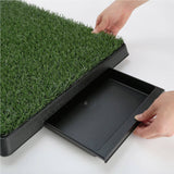 darrahopens Pet Care > Dog Supplies Paw Mate Pet Dog Potty Tray Training Toilet 63cm x 50cm + 1 Grass Mat