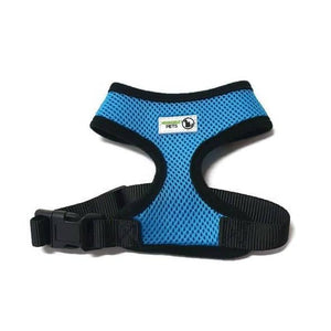 Darrahopens Pet Care > Dog Supplies Pet Harness Soft Air Mesh Padded Adjustable  Large Light Blue