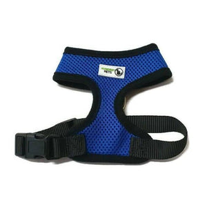 Darrahopens Pet Care > Dog Supplies Pet Harness Soft Air Mesh Padded Adjustable  Large Navy