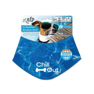 Darrahopens Pet Care > Dog Supplies S - Dog Cooling Bandana Ice Neck Collar AFP Chill Out Pet Cool Scarf Cold Small