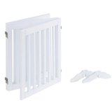 Darrahopens Pet Care > Dog Supplies Three Panel Freestanding Dog Gate, White