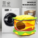 Darrahopens Pet Care > Dog Supplies Washable Hamburger Pet Cat Dogs Bed