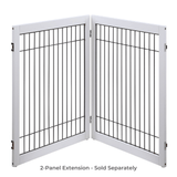 Darrahopens Pet Care > Dog Supplies Wooden Dog Pen and Six Panel Pet Gate, White