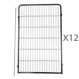 Darrahopens Pet Care > Dog Supplies YES4PETS 12 Panel 120 cm Heavy Duty Pet Dog Cat Rabbit Exercise Extension Playpen Puppy Rabbit Fence