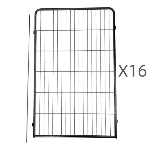 Darrahopens Pet Care > Dog Supplies YES4PETS 16 Panel 120 cm Heavy Duty Pet Dog Cat Rabbit Exercise Extension Playpen Puppy Rabbit Fence