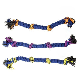 Darrahopens Pet Care > Dog Supplies YES4PETS 3 x Dog Toy Tug-of-War Knotted Cotton Rope Pet Toy 54cm Long Chew Rope Play Dental