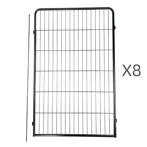 Darrahopens Pet Care > Dog Supplies YES4PETS 8 Panel 120 cm Heavy Duty Pet Dog Cat Rabbit Exercise Extension Playpen Puppy Rabbit Fence