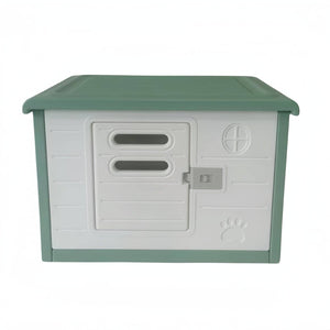 Darrahopens Pet Care > Dog Supplies YES4PETS Small Plastic Pet Dog Puppy Cat House Kennel With Door Green