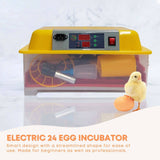 Darrahopens Pet Care > Farm Supplies Electric 24 Egg Incubator + Accessories Hatching Eggs Chicken Quail Duck