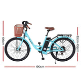 Darrahopens Sports & Fitness > Bike Accessories Phoenix 26" Electric Bike City Bicycle eBike e-Bike Commuter w/ Battery BL