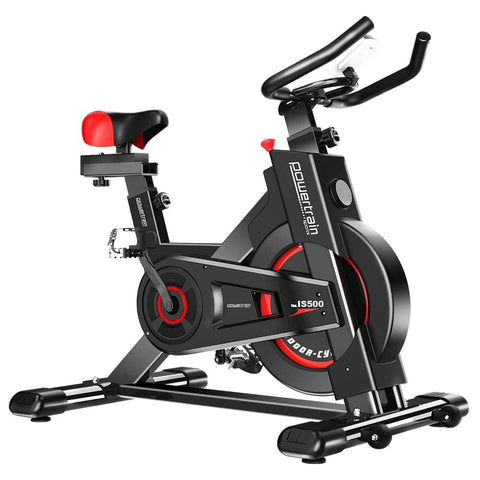 Darrahopens Sports & Fitness > Bikes & Accessories Powertrain IS-500 Heavy-Duty Exercise Spin Bike Electroplated - Black