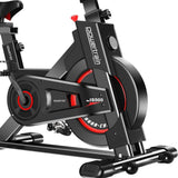 Darrahopens Sports & Fitness > Bikes & Accessories Powertrain IS-500 Heavy-Duty Exercise Spin Bike Electroplated - Black