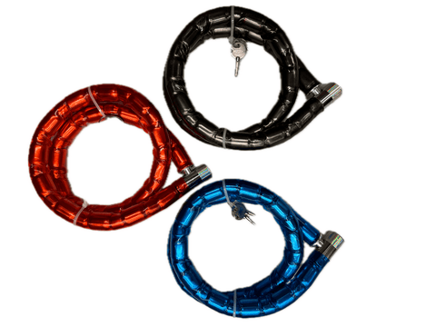 Darrahopens Sports & Fitness > Bikes & Accessories Thick Motorbike Bicycle Lock with Keys Bike Scooter Anti Theft Chain - Assorted