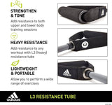 Darrahopens Sports & Fitness > Exercise, Gym and Fitness Adidas Resistance Tube Level 3 Elastic Bands Gym Fitness Yoga Workout Strap