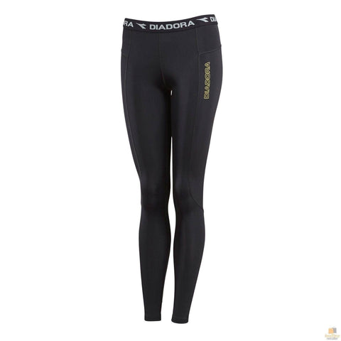 Darrahopens Sports & Fitness > Exercise, Gym and Fitness DIADORA Ladies Compression Sports Full Length Tights Gym Yoga - Black - 10