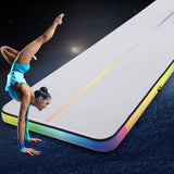 Darrahopens Sports & Fitness > Exercise, Gym and Fitness Everfit 6M Air Track Mat Inflatable Gymnastics Tumbling Mat Colourful