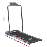 Darrahopens Sports & Fitness > Exercise, Gym and Fitness Everfit Treadmill Electric Walking Pad Home Gym Office Fitness 380mm Grey