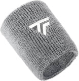 Darrahopens Sports & Fitness > Exercise, Gym and Fitness Tecnifibre Tennis XL Wristband Wrist Bands Sweatband Sport Squash Cotton - Silver