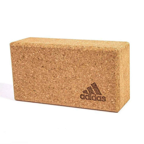 Darrahopens Sports & Fitness > Fitness Accessories Adidas Yoga Cork Block Home Gym Fitness Exercise Pilates Tool Brick - Brown