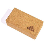 Darrahopens Sports & Fitness > Fitness Accessories Adidas Yoga Cork Block Home Gym Fitness Exercise Pilates Tool Brick - Brown