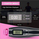 Darrahopens Sports & Fitness > Fitness Accessories Digital Display Corded & Cordless 2 in 1 Fitness Skipping Jumping Rope(Grey)