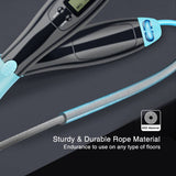 Darrahopens Sports & Fitness > Fitness Accessories Digital Display Corded & Cordless 2 in 2 Fitness Skipping Jumping Rope(Blue)