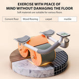 Darrahopens Sports & Fitness > Fitness Accessories Elbow Support Automatic Rebound Abdominal Wheel Plank Machine Ab Roller Abs Workout Belly Orange