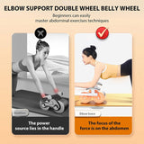 Darrahopens Sports & Fitness > Fitness Accessories Elbow Support Automatic Rebound Abdominal Wheel Plank Machine Ab Roller Abs Workout Belly Orange