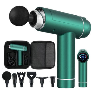 Darrahopens Sports & Fitness > Fitness Accessories Everfit 30 Speed Massage Gun 6 Head Vibration Muscle Massager Percussion Relief Green