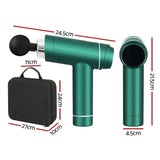 Darrahopens Sports & Fitness > Fitness Accessories Everfit 30 Speed Massage Gun 6 Head Vibration Muscle Massager Percussion Relief Green