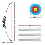 Darrahopens Sports & Fitness > Fitness Accessories Everfit 55lbs Bow Arrow Set Recurve Takedown Archery Hunting for Beginner Green