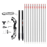 Darrahopens Sports & Fitness > Fitness Accessories Everfit 55lbs Bow Arrow Set Recurve Takedown Archery Hunting for Beginner Red