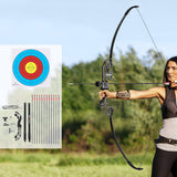 Darrahopens Sports & Fitness > Fitness Accessories Everfit 55lbs Bow Arrow Set Recurve Takedown Archery Hunting for Beginner Red