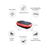 Darrahopens Sports & Fitness > Fitness Accessories Red Mini Vibration Platform Magnet Therapy Vibrating Machine Exercise Plate