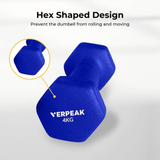 darrahopens Sports & Fitness > Fitness Accessories Verpeak Neoprene Dumbbell 4kg x 2 Blue VP-DB-137-AC