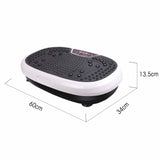 Darrahopens Sports & Fitness > Fitness Accessories White Mini Vibration Platform - Magnet Therapy Vibrating Machine Exercise Plate