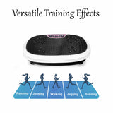 Darrahopens Sports & Fitness > Fitness Accessories White Mini Vibration Platform - Magnet Therapy Vibrating Machine Exercise Plate