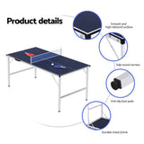 Darrahopens Sports & Fitness > Game Tables Everfit Table Tennis Ping Pong Table Portable Foldable Family Game Home Indoor